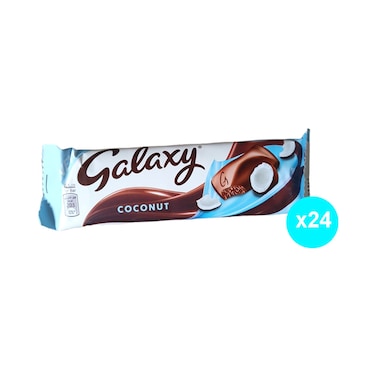 Galaxy Coconut Chocolate Bar - 36 grams - 24 Pieces
