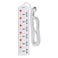 Geepas 6 Way Extension Board Vde Plug With Individually On/Off Switch- Power Extension Socket -Multi Plug Power Cable