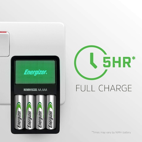 Energizer Recharge MAXI Charger  with 4 AA Rechargeable Batteries