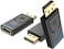 محول فيونشن Displayport إلى HDMI 2.1 @4 كيه، [ذكر Dp أحادي الاتجاه إلى HDMI 2.1 أنثى] مطلي بالذهب لتوصيل الكمبيوتر المحمول/سطح المكتب DP بشاشة HDMI والتلفزيون وجهاز العرض، حزمة من 3