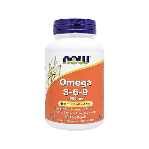 Now Foods Omega 3-6-9 1000 Mg 100 Softgels