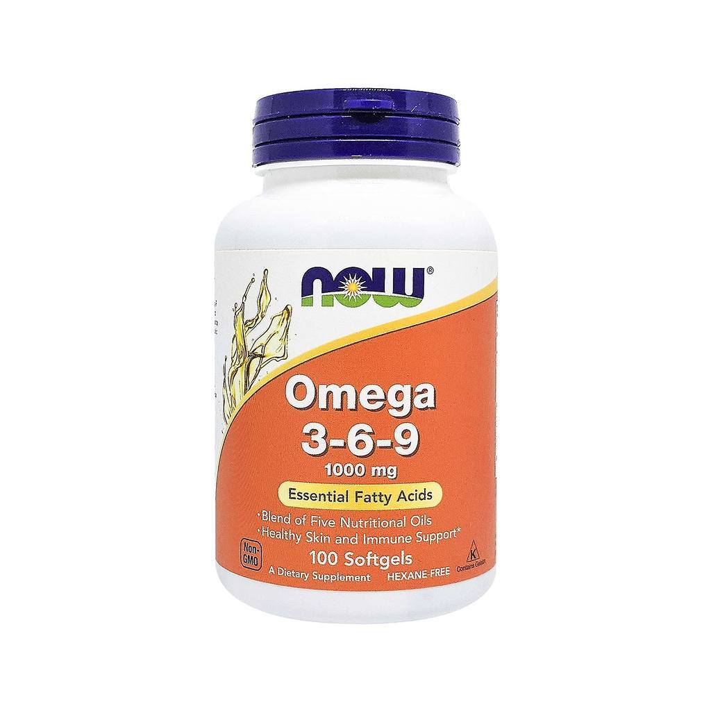 Now Foods Omega 3-6-9 1000 Mg 100 Softgels