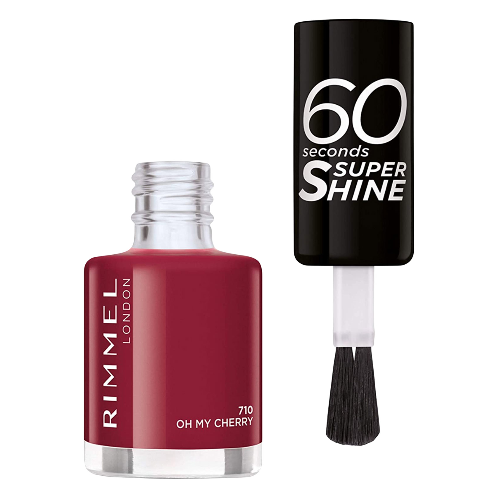 Rimmel London Nail Polish 60 Seconds Super Shine 710 Oh My Cherry 8ml