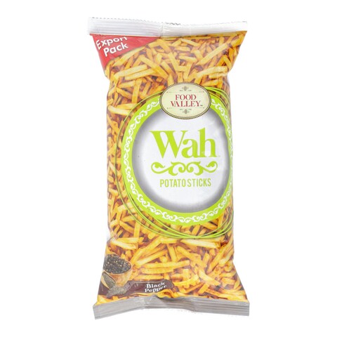 Food Valley Wah Potato Sticks Black Papper 150 gr