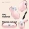 Elago Clear designed for AirPods Pro 2 case cover with Strap - Lovely Pink
