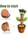 Electric Dancing Cactus Plant Stuffed Toy