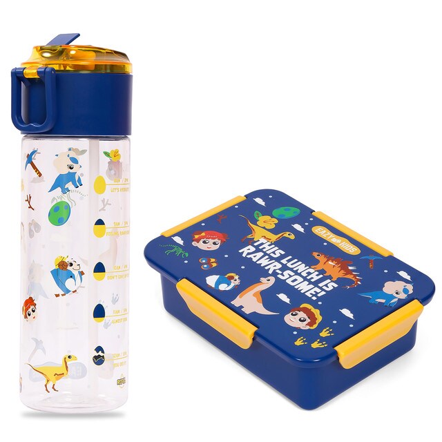Buy Eazy Kids Lunch Box and Tritan Water Bottle w/ Snack Box, T-Rex ...