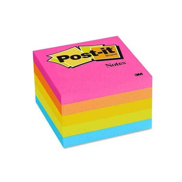 بوست-ات ورق ملاحظات لاصق - 3*3 انش - متعدد الألوان