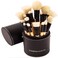 Coastal Scents Pearl-Brush-Set 16-Piece, Black &amp; Beige