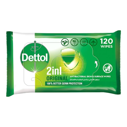 Dettol Original Anti-Bacterial Multi-Use 120 Wipes