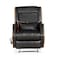 In House Leather Classic Gaming Recliner Chair With Latex Cushion Backrest - Black - Gaming
