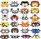 Dangshan 24Pcs Forest Friends Felt Animal Masks Cosplay Halloween Dress-Up Party Favors Mask For Birthday Gifts Kids