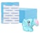 Star Babies Pack of 2 (10pcs Printed Disposable Changing Mats + Kettle Toy)