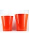 Vibrant Red Plastic Flower Pot Durable and Stylish Plant Container for Indoor &amp; Outdoor Use