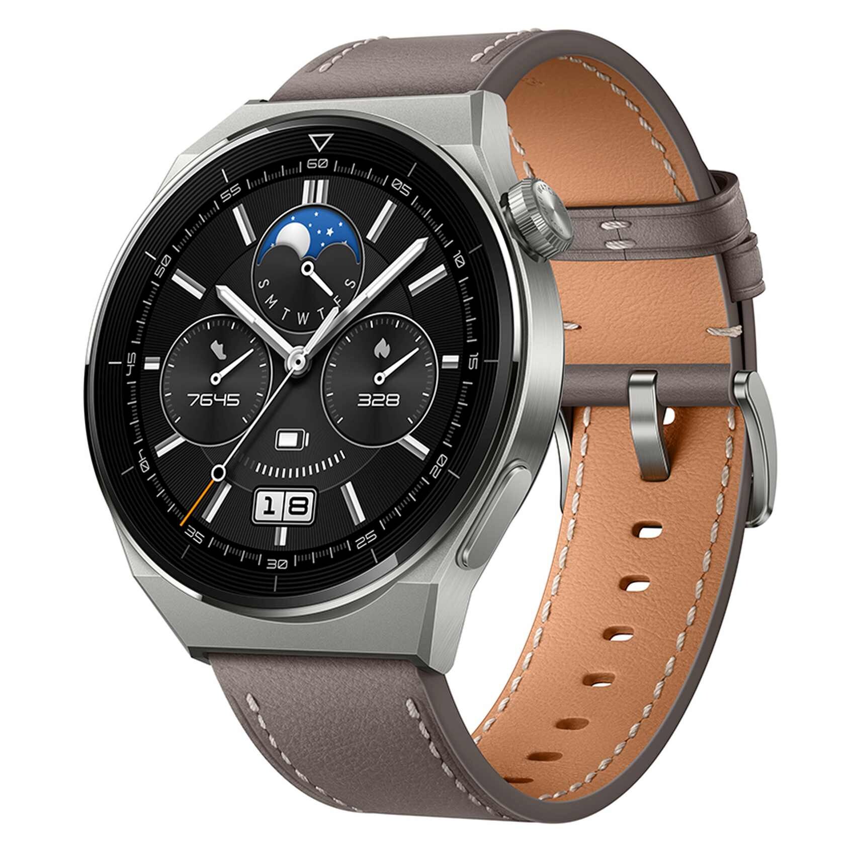 Buy Huawei GT3 Pro Odin Classic Smartwatch Grey Online | Carrefour UAE