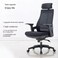 Karnak Office Chair Ergonomic Desk Office Chair With Footrest, Mesh Design High Back Computer Chair, Adjustable Headrest And Lumbar Support, Black