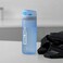 Royalford 550 ml Water Bottle- Rf11935 Transparent Plastic Bottle With Flip Flop Lid And Secure Lock Water Bottle For School, Office And Gym And Eco-Friendly Food-Grade And Elegant Design Blue