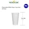 Yesocea 20 Oz. White Paper Cups Serve Your Drinks With Convenience And Style Disposable Hot Chocolate, Cocoa, Water, Coffee Cup [50 Cups]