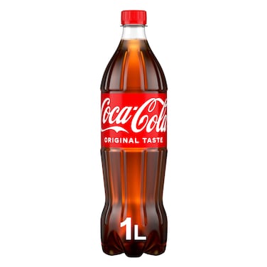 Coca-Cola Original Taste Carbonated Soft Drink Pet 1L