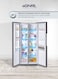 EGNRL 650L Side By Side Inverter Based Refrigerator-Freezer &lrm;With Digital Control And Temperature Display, No-Frost, LED-Light Inox EGR820S, 1 Year Warranty