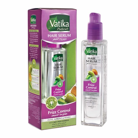 Vatika Naturals Frizz Control Hair Serum for Dry Hair - 47ml