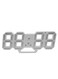 Generic 3D LED Digital Clock Grey 24 X 9.4Centimeter