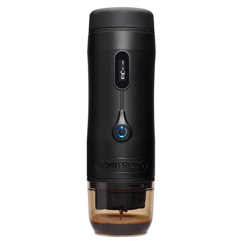 NOWPRESSO Machine Gold Plus 1-Button Rechargeable Portable Espresso Machine - Black