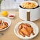 100PCS Air Fryer Disposable Paper Liner, Necomi Non-stick Disposable Air Fryer Liners, Baking Paper for Air Fryer Water-proof, Oil-proof, Parchment for Baking Roasting Microwave (White)