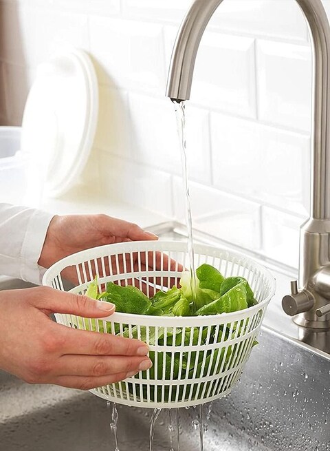يولو مجفف خضروات بلاستيك دوار للسلطة مع وعاء