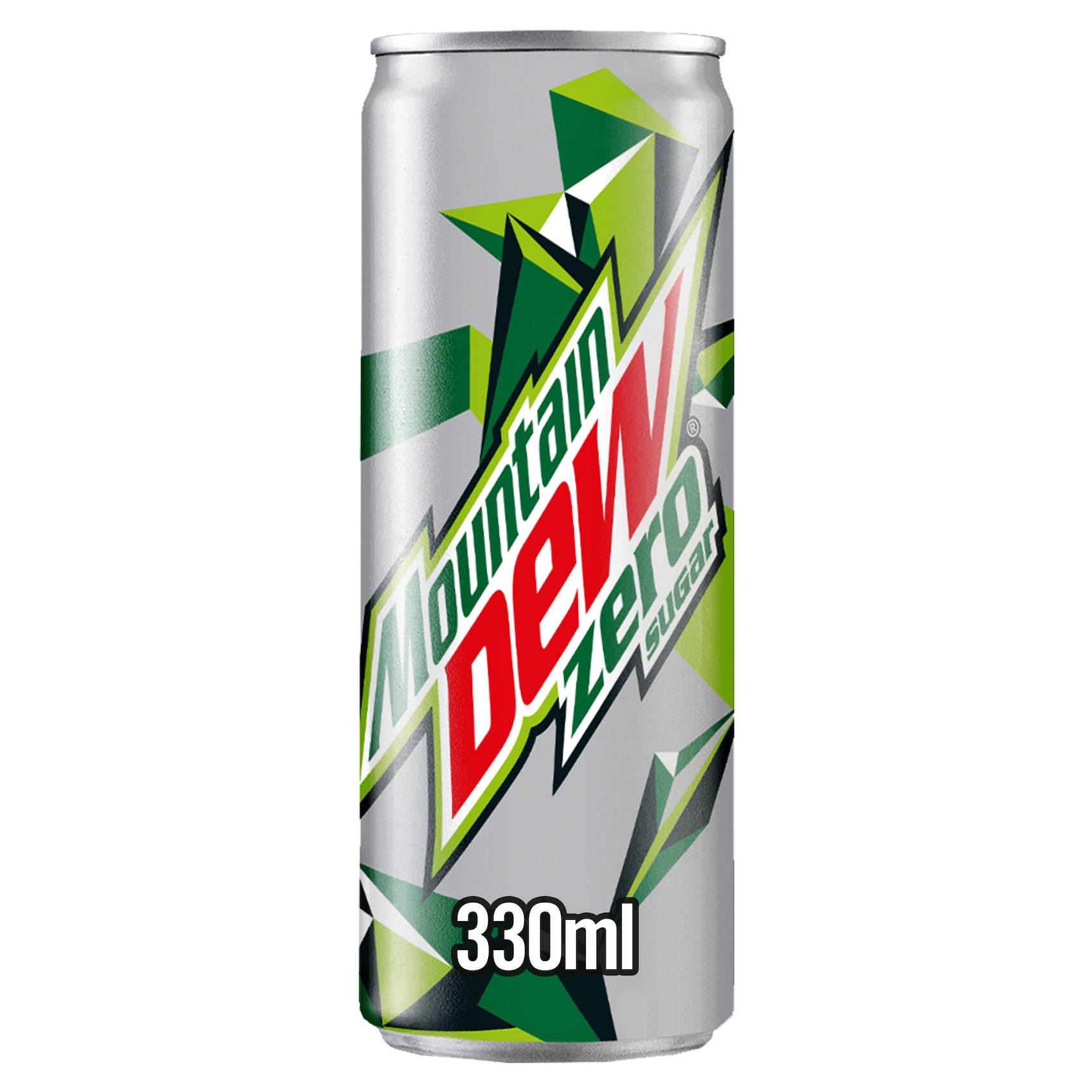 Mountain Dew Zero Sugar Free Soft Drink Can 330ml