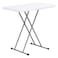Paradiso Blow Mold Adjustable Table White 50x76x43.5cm