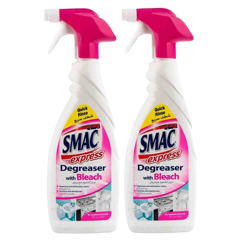 اشتري Smac Express Degreaser With Bleach 650ml Pack of 2 في الامارات