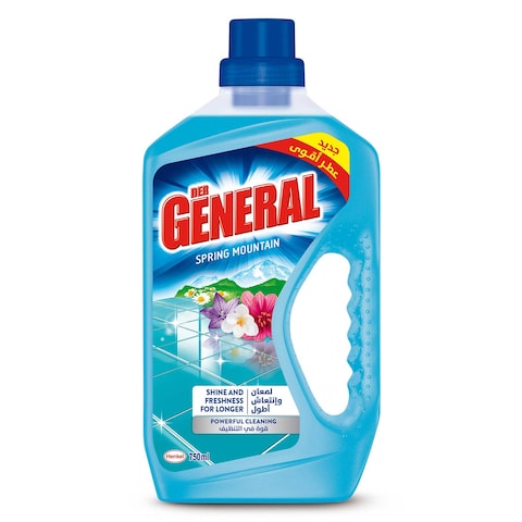 Der General All Purpose Cleaner Liquid  Shine And Freshness For Longer Spring Mountain 750 ML