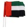 Ahlan UAE National Day Themed Flag with Plastic Stand Medium Multicolour 6 PCS