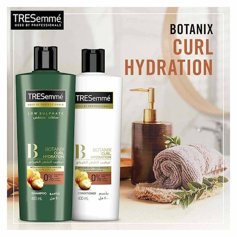 Tresemme Conditioner Botanix Natural For Curl Hydration With Shea Butter And Hibiscus - 400ml
