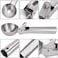 GulfDealz Kitchen Durable Ice Cream Spoon with Easy Trigger, Dipper for Fruits, Water Melon Scoop, Stainless Steel Material - 2 Pieces