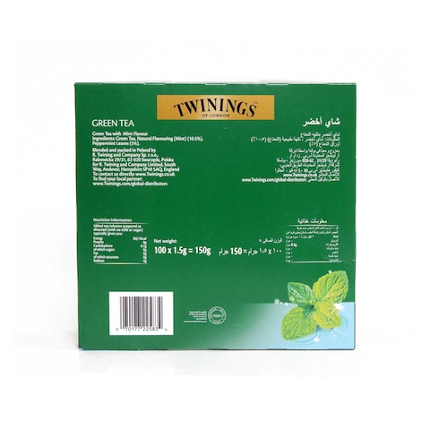 Twinings Green Tea &amp; Mint 100TB