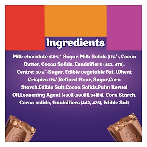 Cadbury Dairy Milk Crispello - 34 grams  - 12 Pieces