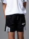 Mei Stylish Unisex Kids Active wear T-Shirt And Shorts-Short sleeve t-shirt and short sets, 9-10 Years, White &amp; Black