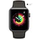 Apple Watch Series-3 42mm Space Gray Aluminium Case With Gray Sport Band