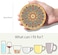 Absorbent Ceramic Coasters with Cork Base Prevent for Drinks Glass Cup Holder Coffee(Set of 6)