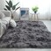 Generic Modern Shaggy Rugs Fluffy Soft Touch Dazzle Sparkle Area Rug Carpet Large For Living Room Bedroom Floor Mat (Dark Grey, 160 X 230cm)