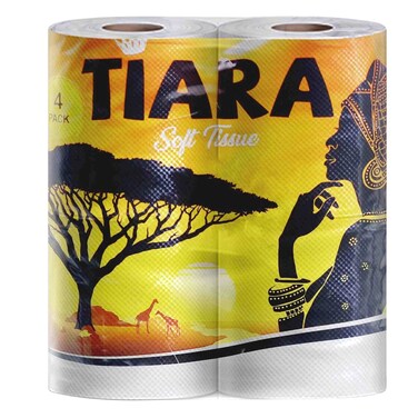 Tiara Toilet Rolls 4 Pack