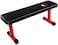 Chest Press Exercise Bench Black Flat Bench Indoor Exercise Workout Home Exercising Weights Dumbbells Sports