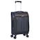 Eminent Unisex Soft Travel Bag Cabin Luggage Trolley Polyester Lightweight Expandable 4 Double Spinner Wheeled Suitcase with 3 Digit TSA lock E788 Black