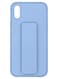 Zolo Finger Grip Holder and standing cover with Car Magnetic Multi-function Shockproof Protective Case Cover For iphone X / Xs Light Blue