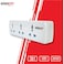 Elexon 3 Way Multi Universal Adaptor Socket White