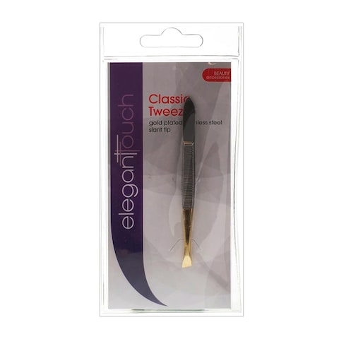 Elegant Touch Tip Slanted End Tweezer Multicolour