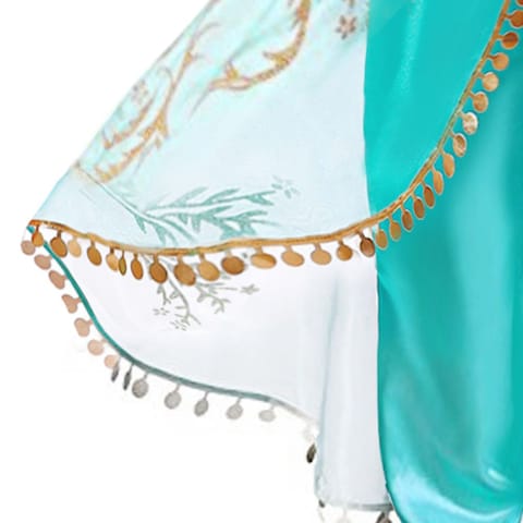 FITTO Princess Jasmine Costume for Kids Inspired Costume, size 150