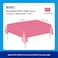 Markq Plastic Tablecloth for Rectangle Table 54" x 72" Disposable Table Cover for Bridal Shower Wedding Birthday Party Decorations (Hot Pink)